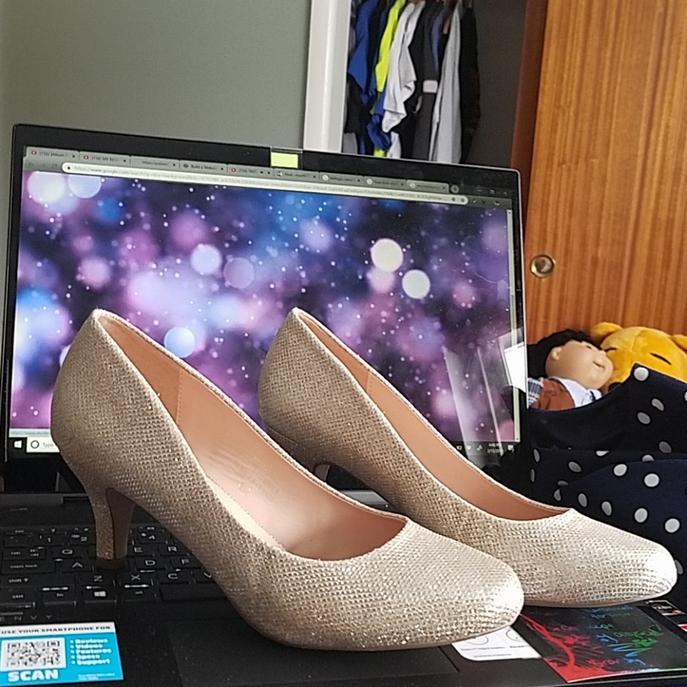 Gold heels